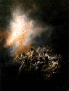 Francisco de goya y Lucientes Fire at Night Germany oil painting artist